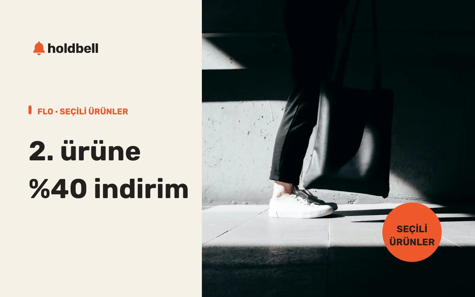 FLO seçili ürünlerinde ikinci ürüne yüzde 40 indirim; temsili spor ayakkabı fotoğrafı.